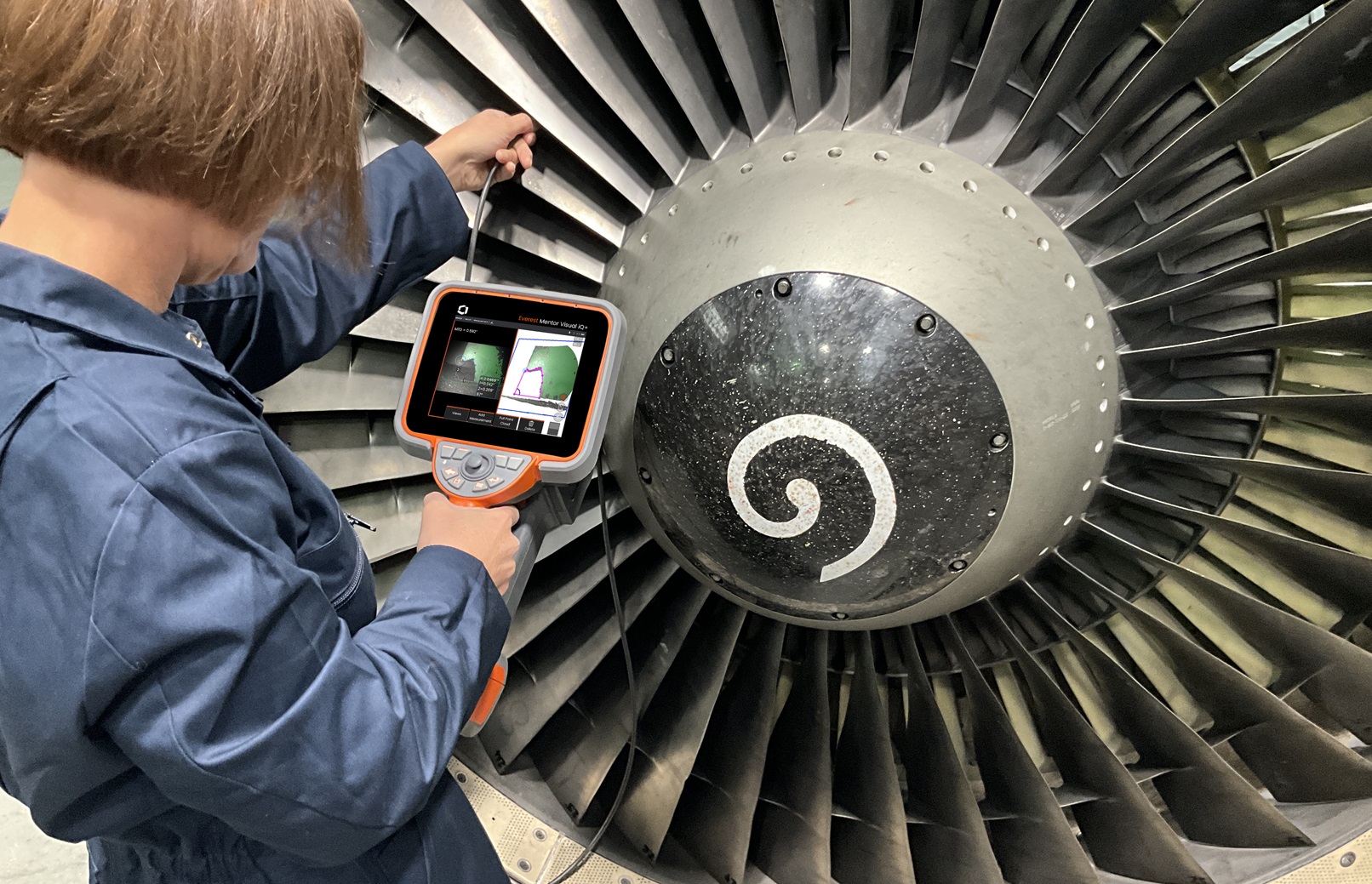 韋林工業內窺鏡檢測航空發動機